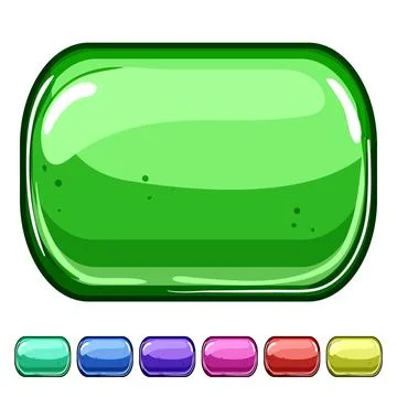 Website glass button cartoon vector graphic 스톡 일러스트