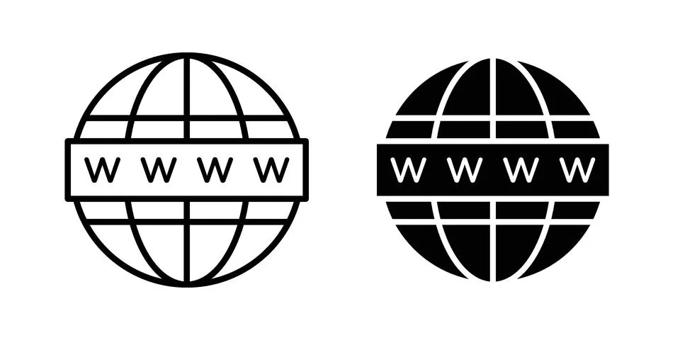 Website globe icon concept. best for web design 스톡 일러스트