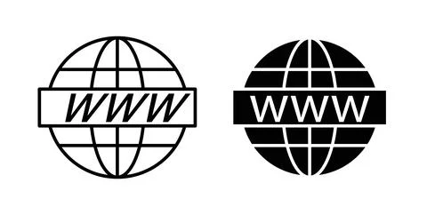 Website globe icon symbol. Flat Vector illustration 스톡 일러스트