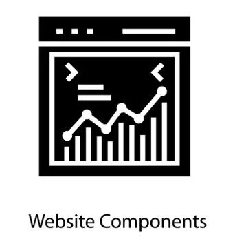 Website Graphical Analytics Stock Illustration