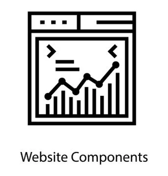 Website Graphical Analytics Stock Illustration