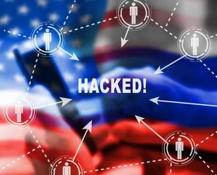Website Hacked Cyber Security Alert 3d Illustration Stock Illustration