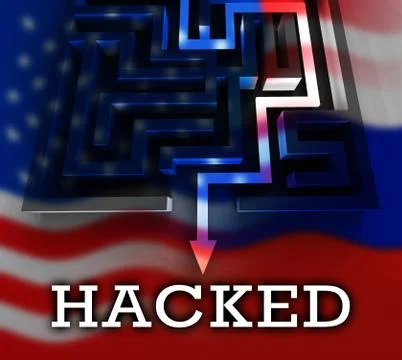 Website Hacked Cyber Security Alert 3d Illustration Stock Illustration