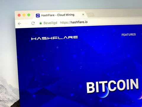 Website of Hashflare Stock Photos