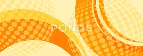 Website Header, Banner, Orange Background Globe with movement Stock Illustration