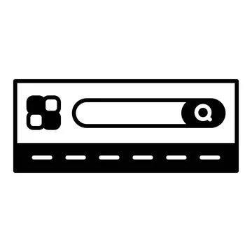 Website Header Dualtone Icon Stock Illustration