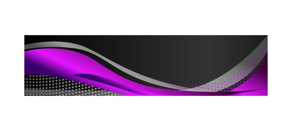 Website header or banner with abstract dynamic wavy design background Stock Illustration
