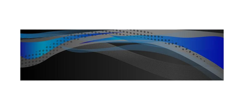 Website header or banner with abstract dynamic wavy design concept Stock Illustration