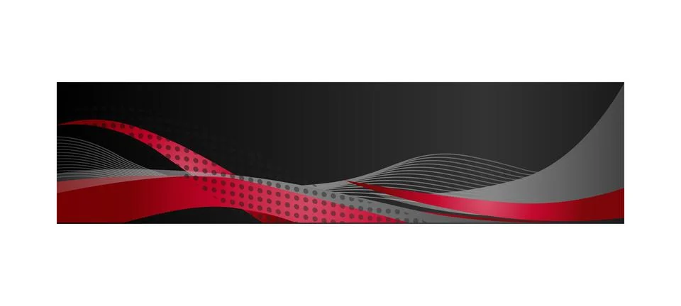 Website header or banner with abstract dynamic wavy design vector Stock Illustration