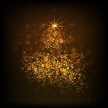 Website header or banner design with oil lamp consisting of stars on a dark b Stock-Illustration