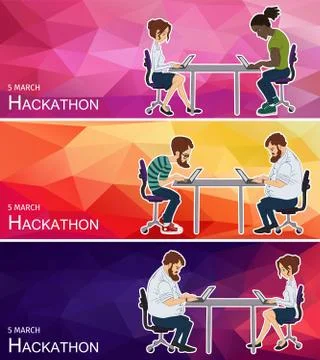 Website headers banners Stock Illustration