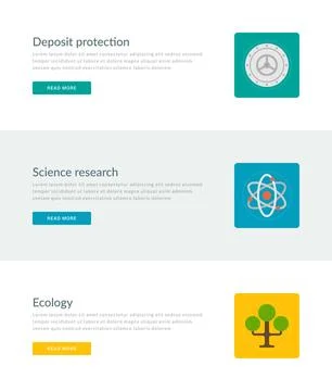 Website Headers or Promotion Banners Templates Stock Illustration