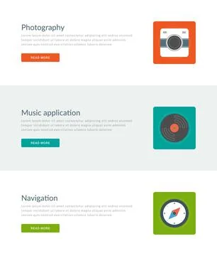 Website Headers or Promotion Banners Templates Stock Illustration