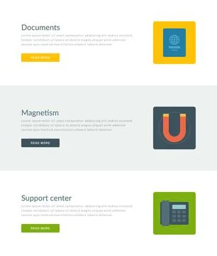 Website Headers or Promotion Banners Templates Stock Illustration