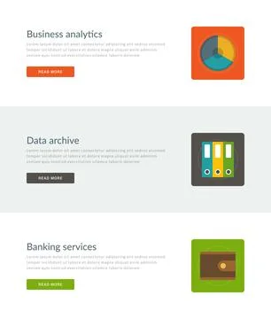 Website Headers or Promotion Banners Templates Stock Illustration