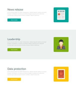 Website Headers or Promotion Banners Templates Stock Illustration