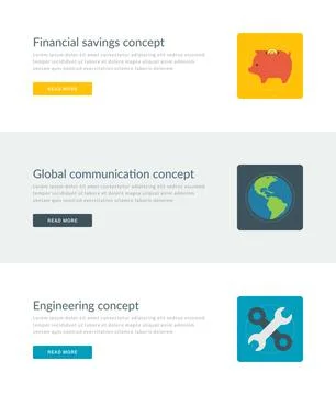 Website Headers or Promotion Banners Templates Stock Illustration