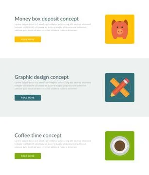 Website Headers or Promotion Banners Templates Stock Illustration