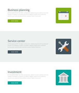Website Headers or Promotion Banners Templates Stock Illustration