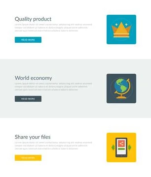 Website Headers or Promotion Banners Templates Stock Illustration