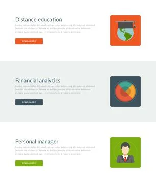 Website Headers or Promotion Banners Templates Stockillustratie