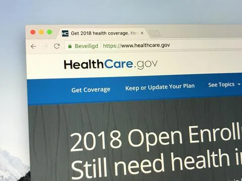 Website of HealthCare Foto stock