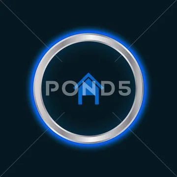 Website home button, vector eps10 스톡 일러스트