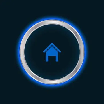 Website home button, vector eps10 Stock Illustration