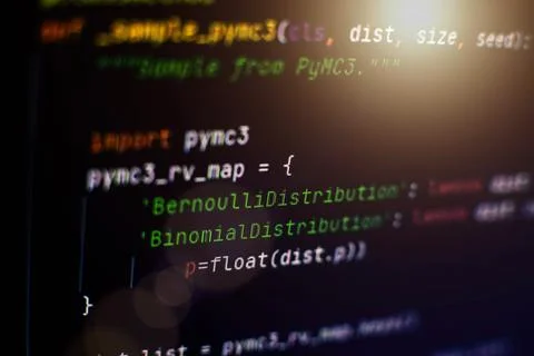 Website HTML Code on the Laptop Display Closeup Photo. Information technology Stock Photos