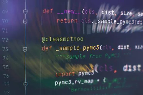 Website HTML Code on the Laptop Display Closeup Photo. Information technology Stock Photos