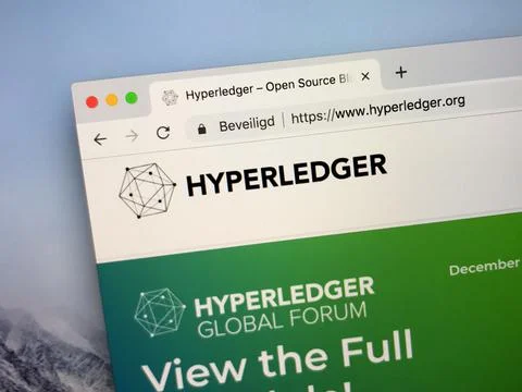 Website of Hyperledger Stock Photos