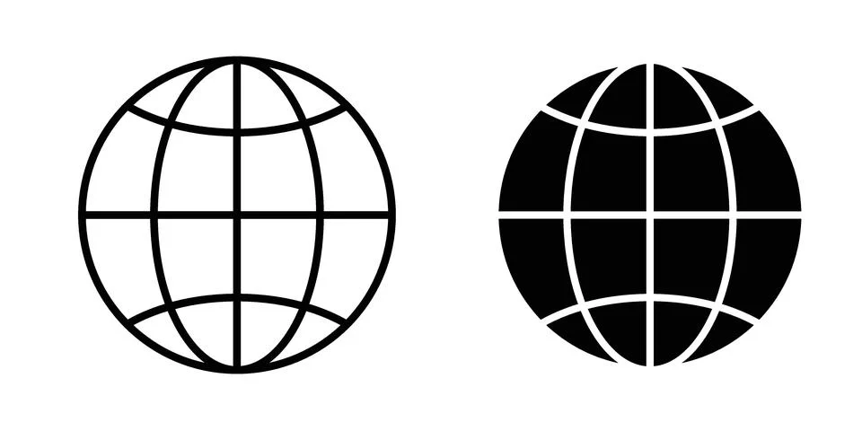 Website icon for design projects and web UI Stock Illustration