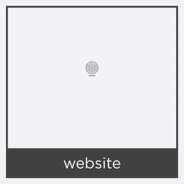 Website icon isolated on white background Stock Illustration