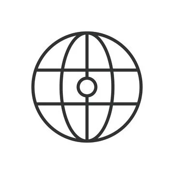 Website icon in line design. Website, web development, internet page, website Stock Illustration