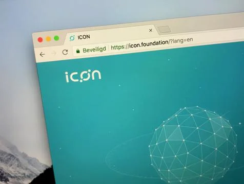 Website of the ICON Foto stock