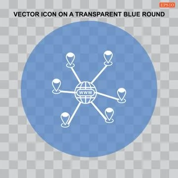 Website Icon Vector flat design style Stock Illustration