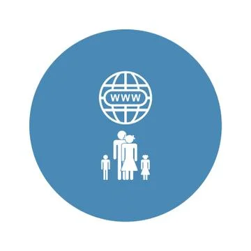 Website Icon Vector flat design style Stock Illustration