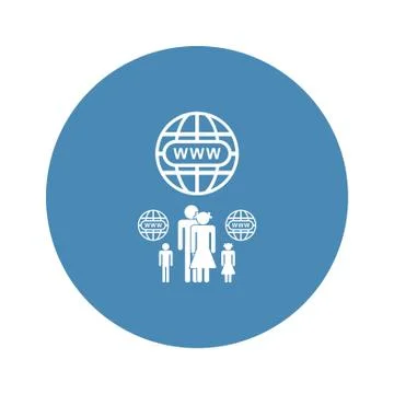 Website Icon Vector flat design style 스톡 일러스트