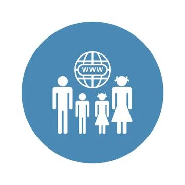 Website Icon Vector flat design style Stock Illustration
