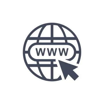 Website Icon Vector flat design style 스톡 일러스트