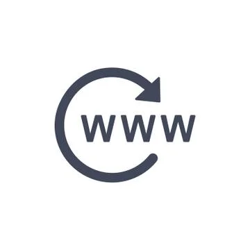 Website Icon Vector flat design style Stock Illustration