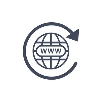 Website Icon Vector flat design style Stock Illustration