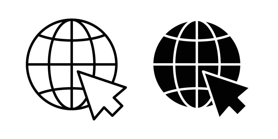 Website icon vector symbol graphics 스톡 일러스트