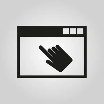 The website icon. WWW and browser, development, seo symbol. UI. Web. Logo. Sign Stockillustratie