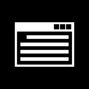 The website icon. WWW and browser, development, seo, website symbol. UI. Web Illustrazione stock gratuita