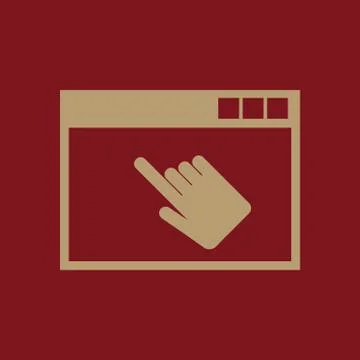 The website icon. WWW and browser, development, seo, website symbol. UI. Web 스톡 일러스트