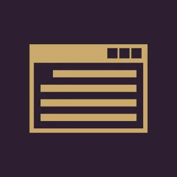 The website icon. WWW and browser, development, seo, website symbol. UI. Web イラスト素材