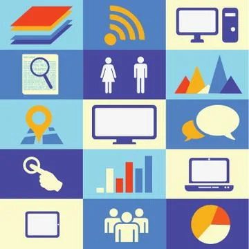 Website icons collection Stock Illustration