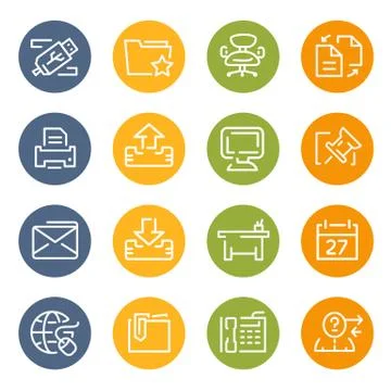 Website Icons Set Illustration