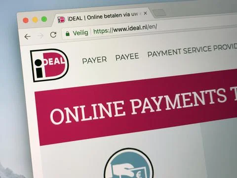 Website of iDEAL Foto stock